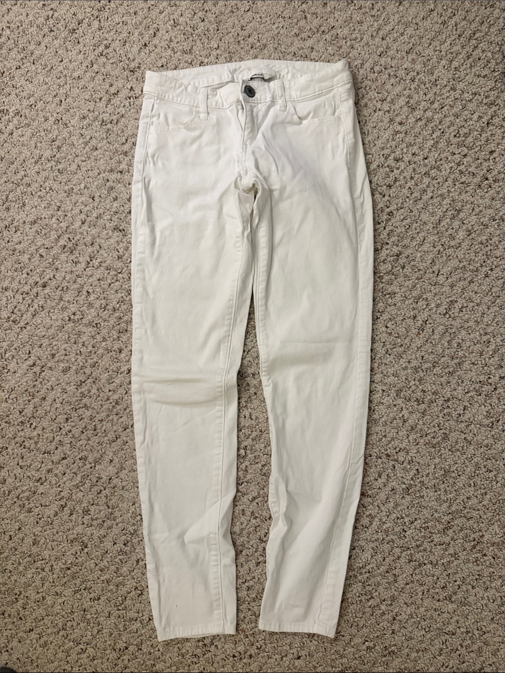 American Eagle Outfitters White Slim Straight Jeans